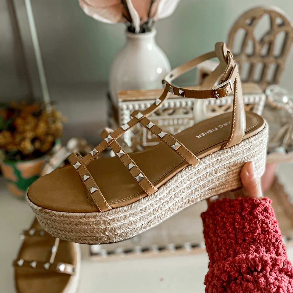 Marc Fisher Jansen Platform Espadrille Brown